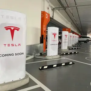 Tesla Supercharger Station at Mall of the Emirates