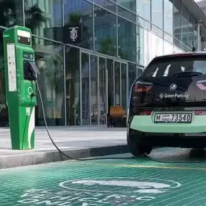 Green Parking Charging Stations in Downtown Dubai