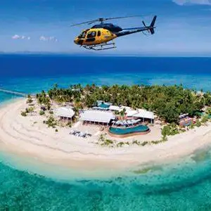 Helicopter Transfer to a Private Island